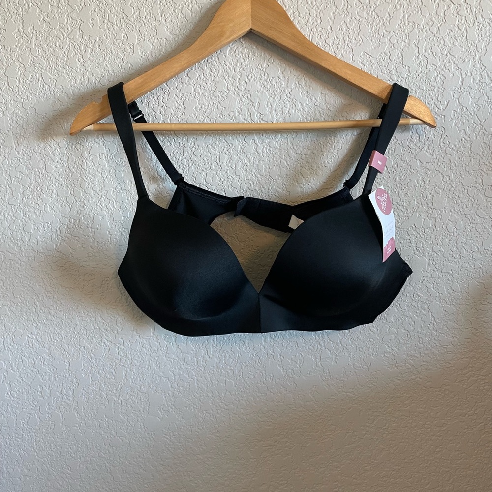 Uplift Plunge Black Cacique Bra 38B